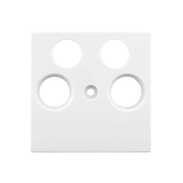 TV cover for HSBK, antenna box, 4-hole, white image 1