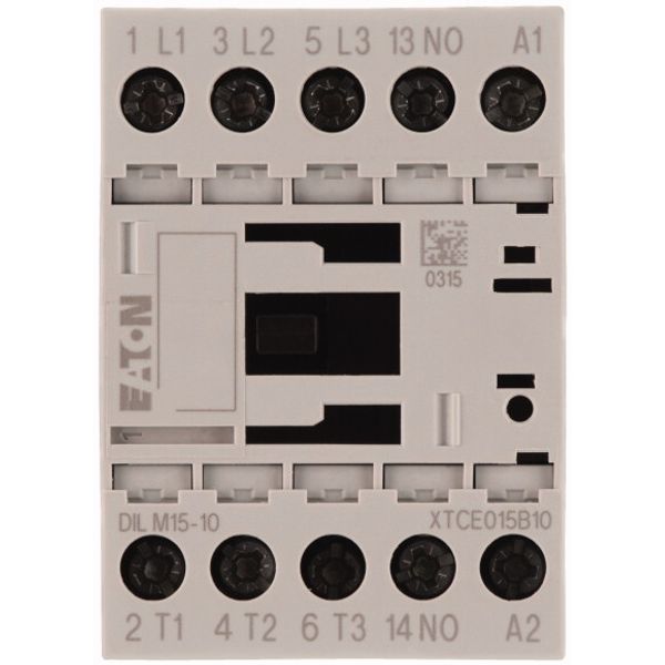 Contactor, 3 pole, 380 V 400 V 7.5 kW, 1 N/O, 24 V DC, DC operation, Screw terminals image 2