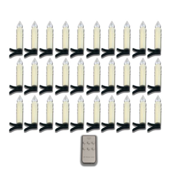 Candle lights - 2400K IP20 3x AAA - X-Mas - 30 Pieces image 1