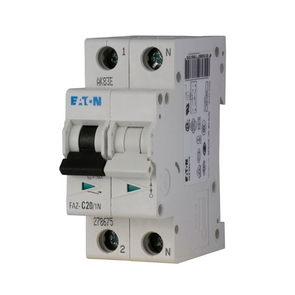 Miniature circuit breaker (MCB), 3 A, 1p+N, characteristic: B image 7