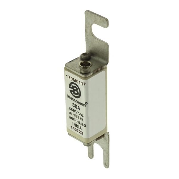 Fuse-link, high speed, 20 A, AC 660 V, size 0000, 18 x 19 x 100 mm, gR, UL, visual indicator image 2