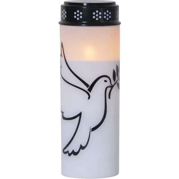 LED Memorial Candle Dove image 1