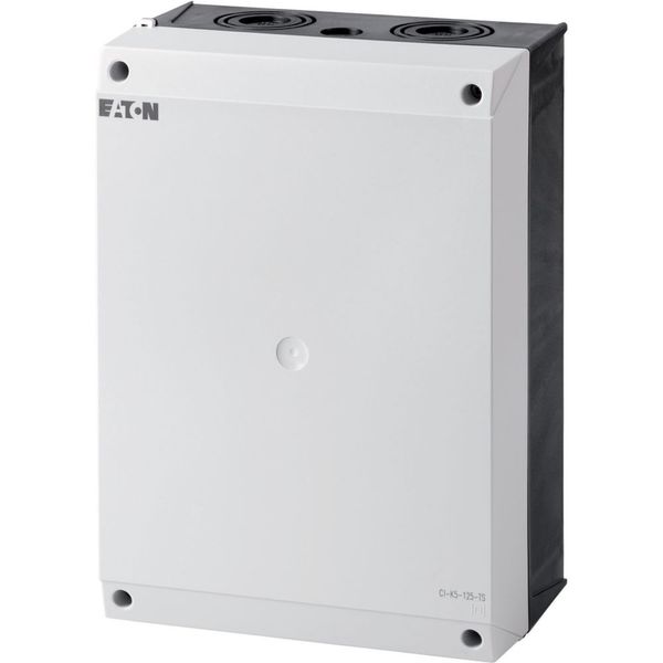 Insulated enclosure, HxWxD=280x200x125mm, +mounting rail image 1