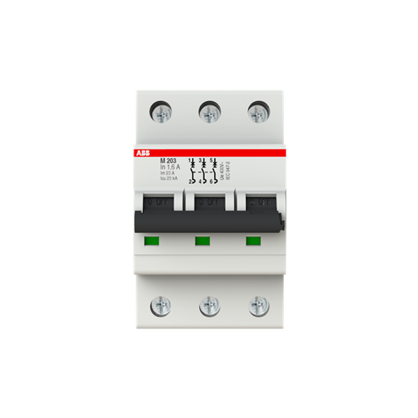 M203-1.6A Miniature Circuit Breaker - 3P - 1.6 A image 1
