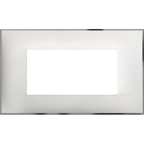 CLASSIA - COVER PLATE 4P WHITE CHROME image 1
