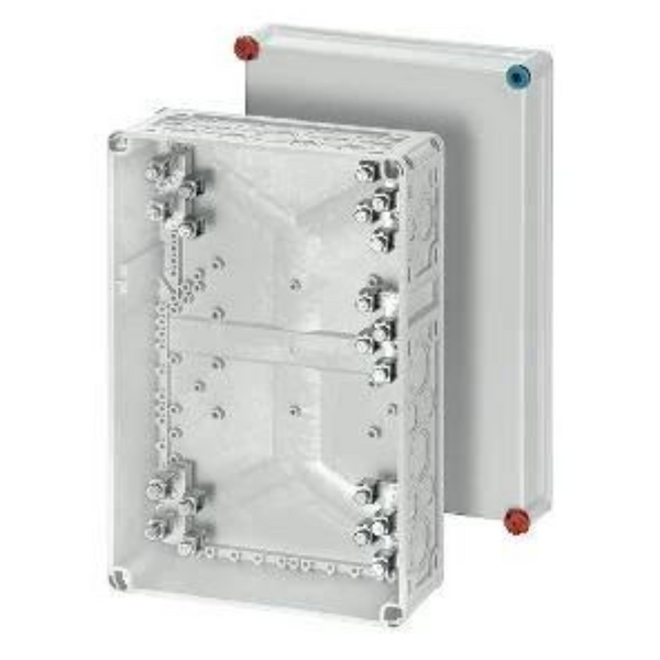Junction box with terminals, 5-pole for_Cu up to 70mm2, IP 65, grey RAL 7032 (HPL3900221) image 1