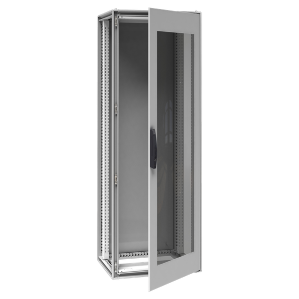 PrismaSet volně stojící skřín 2000x700x500mm, průhledné dveře, IP55, RAL7035 (NSYSFP20760TG) image 1