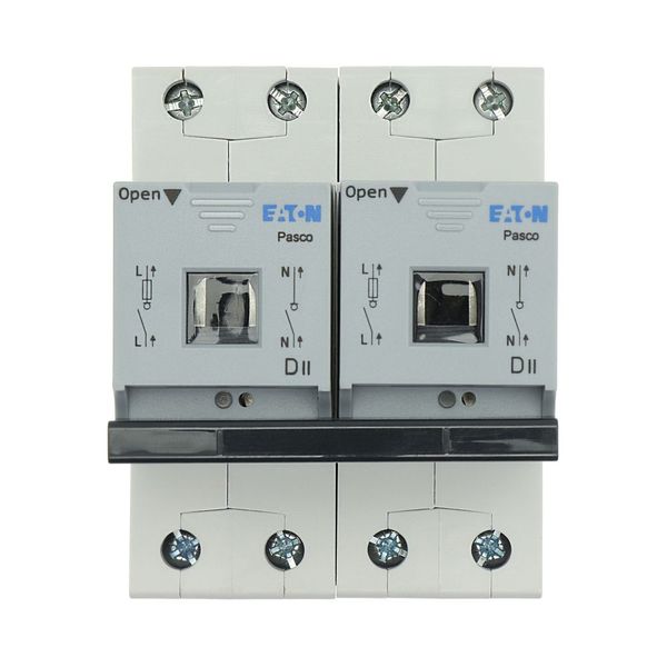 Fuse switch-disconnector, LPC, 25 A, service distribution board mounting, 2 pole, DII image 18