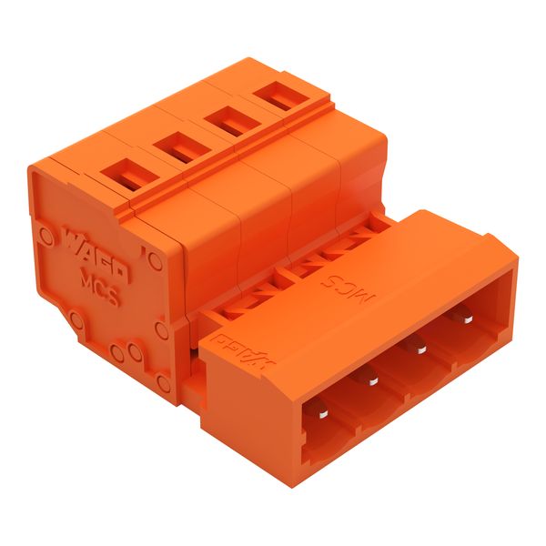 1-conductor male connector CAGE CLAMP® 2.5 mm² orange image 1