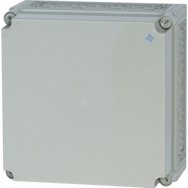 Insulated enclosure, +knockouts, RAL7035, HxWxD=375x375x225mm image 6
