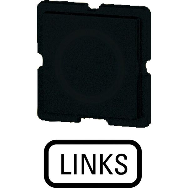 Button plate for push-button, Inscription: LINKS, 25 x 25 image 6