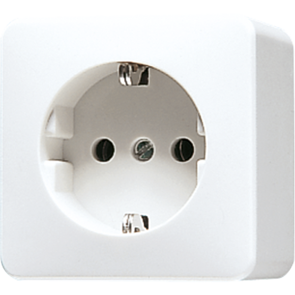 SCHUKO® socket, 39 mm high 321AWW image 1