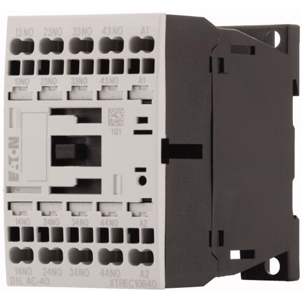 Contactor relay, 24 V 50 Hz, 4 N/O, Spring-loaded terminals, AC operation image 3