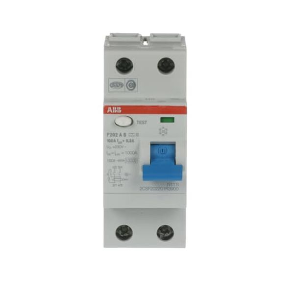 F202 A S-100/0.3 Residual Current Circuit Breaker 2P A type 300 mA image 5