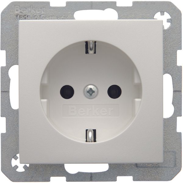 SCHUKO socket outlet, S.1/B.3/B.7, polar white matt image 1