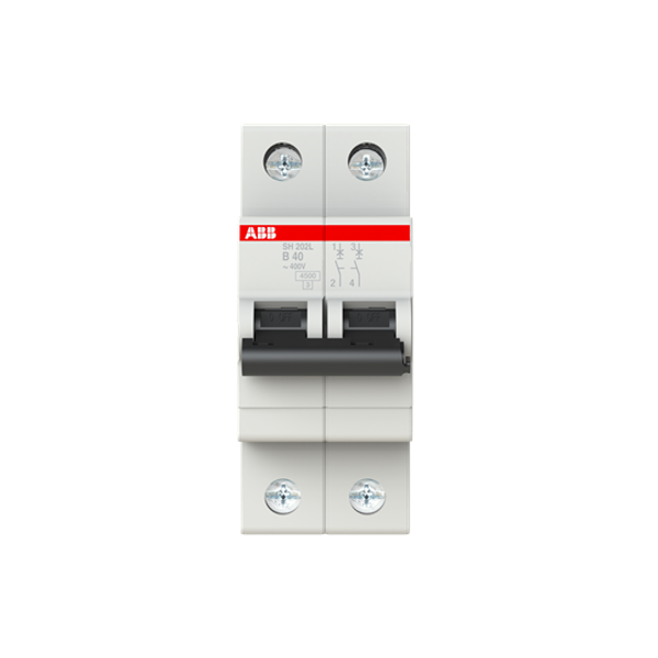 SH202L-B40 Miniature Circuit Breaker - 2P - B - 40 A image 2