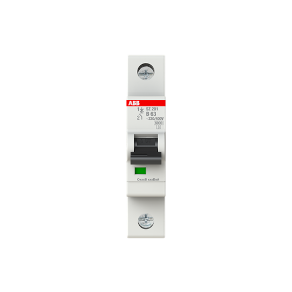 SZ201-B63 Miniature Circuit Breaker - 1P - B - 63 A image 1