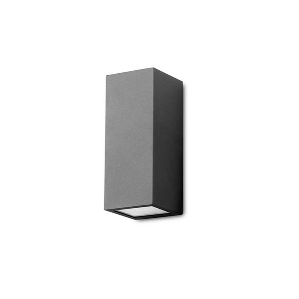 Wall fixture IP44 Cube Big E27 75W Black 2200lm image 1