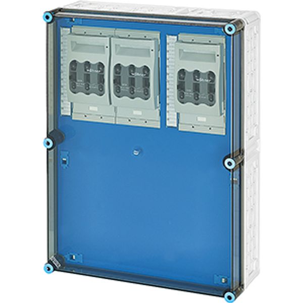 Mi load separator box IP65, 3x160A NH00 3p op Rail 250A 5 pole, 450x600 image 1