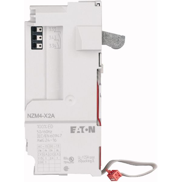 Relay module for NZM4, configurable, 2NO, 24DC, 24-230AC, PI image 5