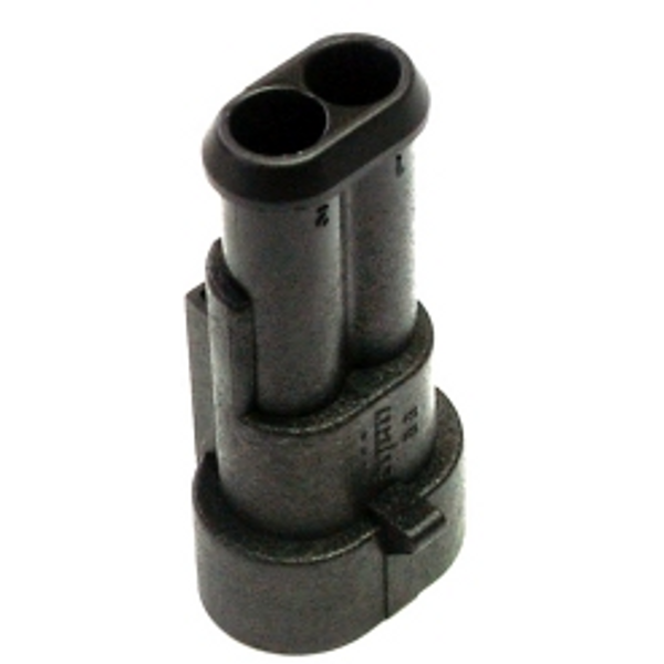 Connector:wire-wire;Superseal 1.5;plug;male;PIN:2;IP67;24VDC image 1
