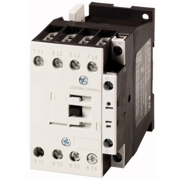 4-pole contactor, 32A/AC-1, coil 230VAC + 1 NC image 1
