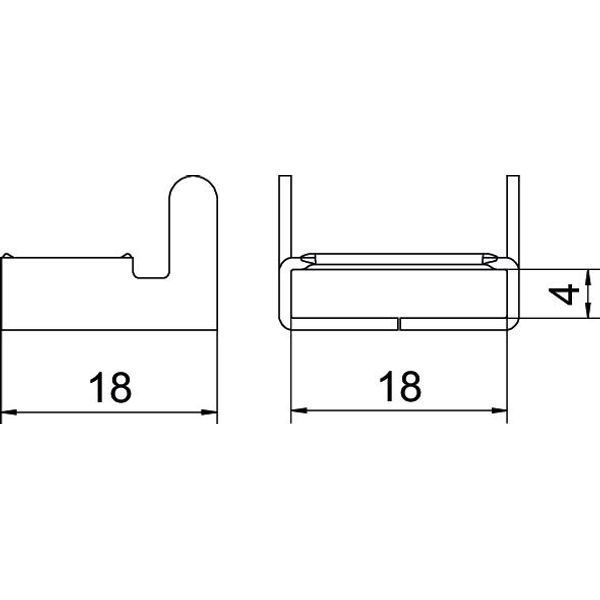 SBV 15 A4 Tightening strap lock single-sided 20x18 image 2