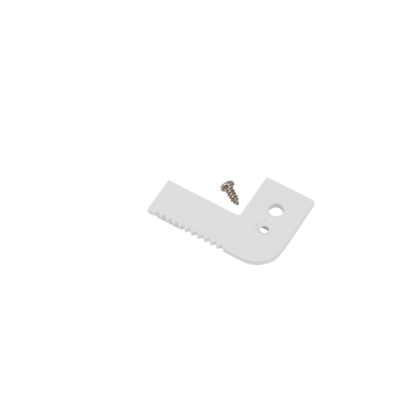 End Cap with hole for Step Edge Profile 10x10mm IP65 White image 1