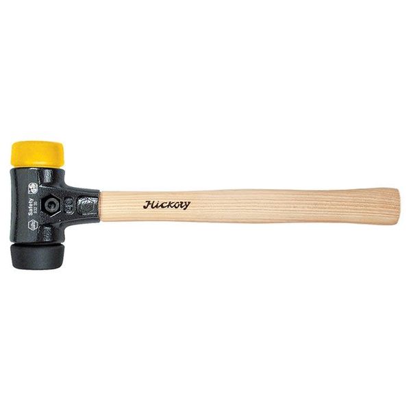 Safety soft-face hammer, black/ yellow. image 1