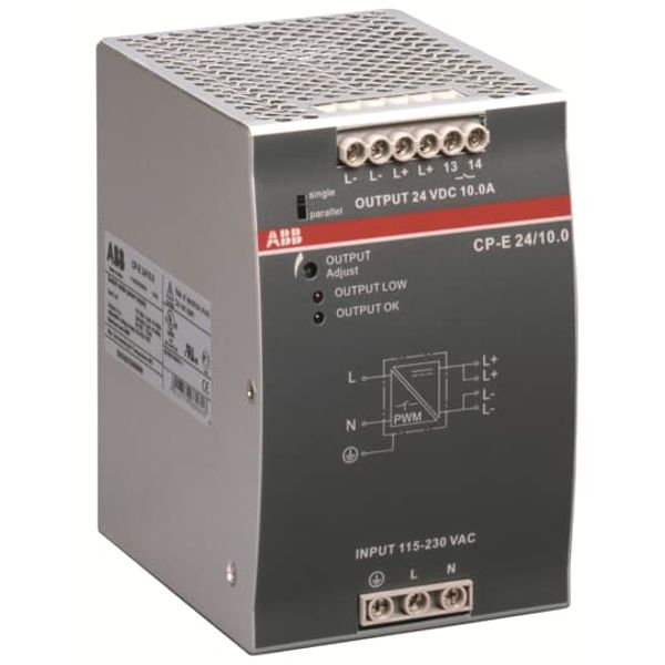 CP-E 12/10.0 Power supply In:115/230VAC Out: 12VDC/10A image 2