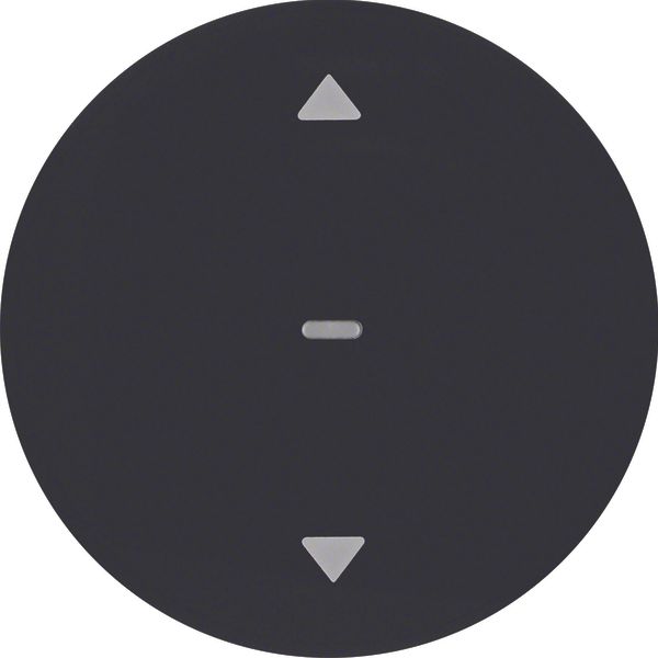 KNX radio blind button quicklink R.1/R.3 black, velvety image 1