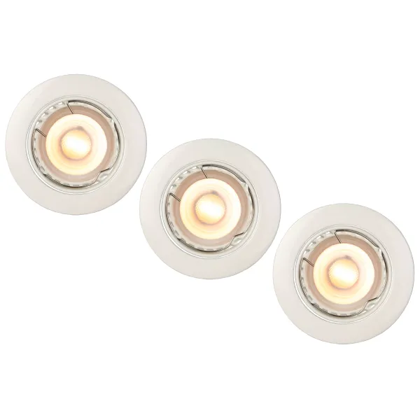 Spot Built-in Round LED 3xGU10/5W dimm 3000K O8,1cm image 1