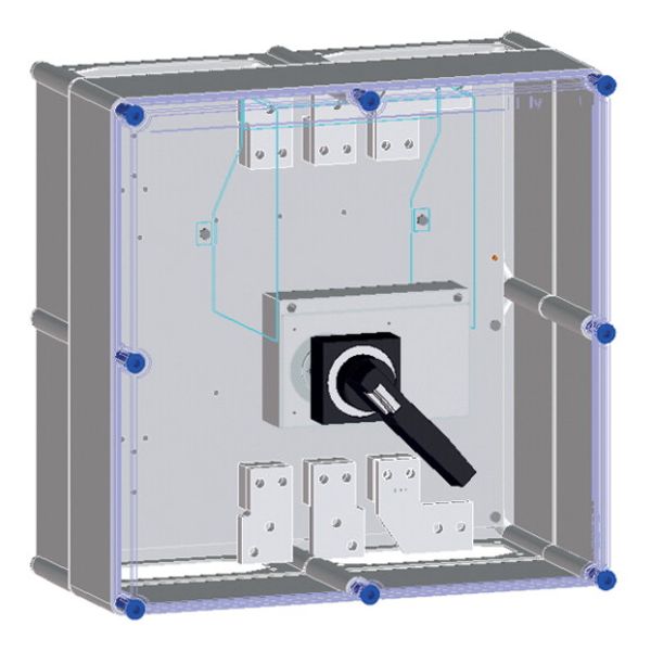 Switch enclosure prepared for 1 NZM4 MCCB 3P image 1