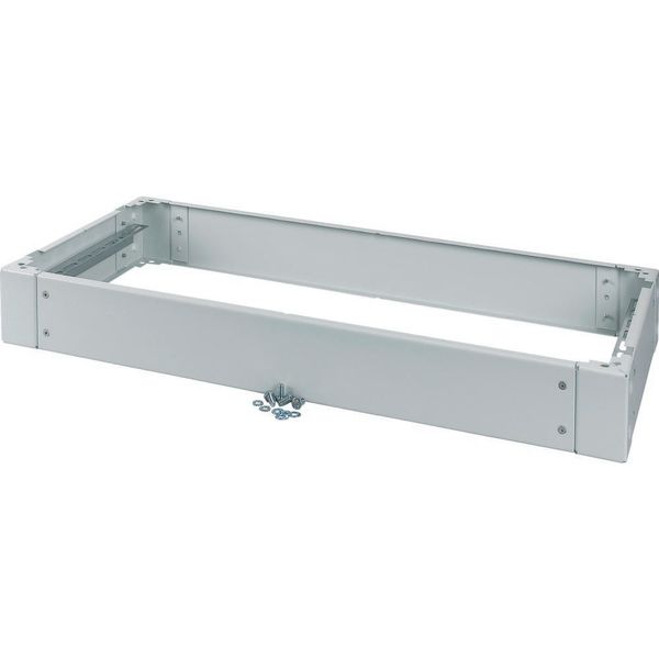 Cable arrangement plinth for floor standing distribution board IP54, HxWxD=100x850x400mm, grey image 3