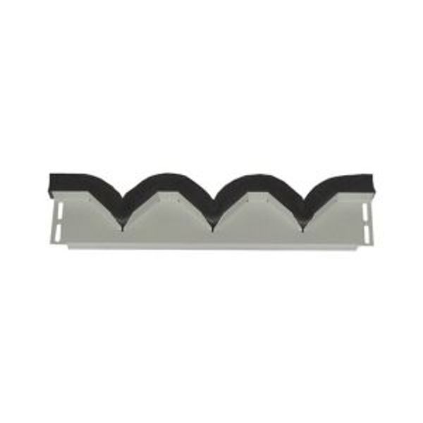 Bottom/Top coverstrip 105mm long, 75mm blind + 30mm jagged foam gasket, IP20, for 425mm Sectionwidth image 2