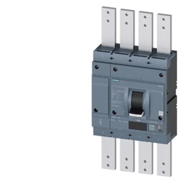 circuit breaker 3VA2 IEC Frame 1250 breaking capacity class H Icu=85 kA @ 415 V 4-pole line protection ETU550  LSI In=1250 A image 1