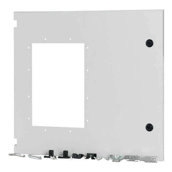 Front door for IZMX16, withdrawable, HxW=550x600mm, IP55, grey image 2