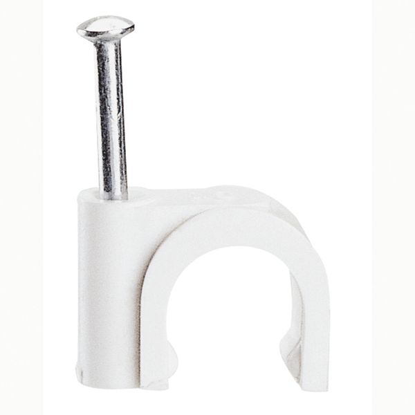 Cable clip Fixfor - for concrete materials - for cable 6 mm² - white image 1