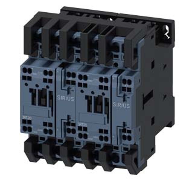 Reversing contactor assembly AC-3, 7.5 kW/400 V 230 V AC, 50/60 Hz, 3-pole S0 image 2