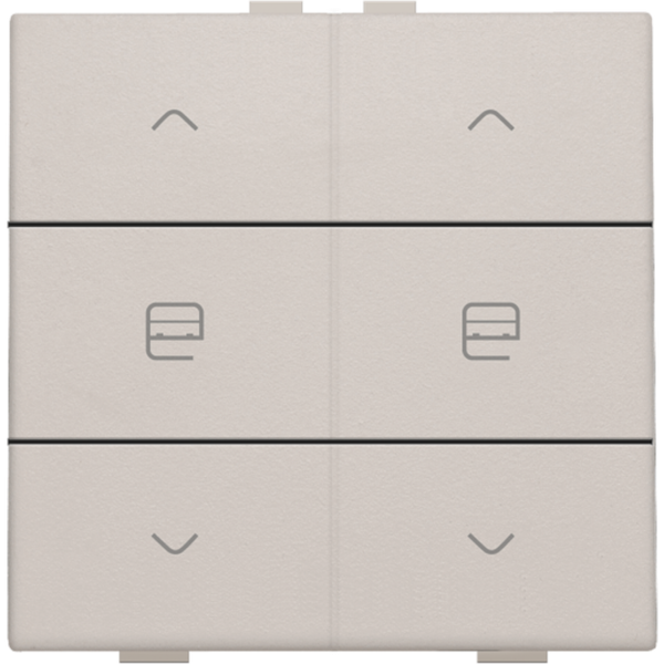 Double push button for Niko Home Control, light grey image 2