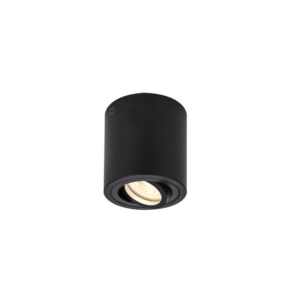 TRILEDO CL, indoor surface-mounted ceiling light, square, QPAR51, black, max 10W image 1