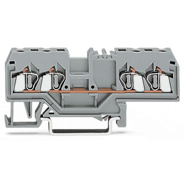 2-conductor disconnect terminal block for DIN-rail 35 x 15 and 35 x 7. image 2