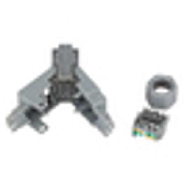RJ45 plug C6a UTP, on-site installable,f.solid wire,straight image 12