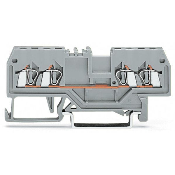 4-conductor through terminal block 1.5 mm² center marking orange image 3