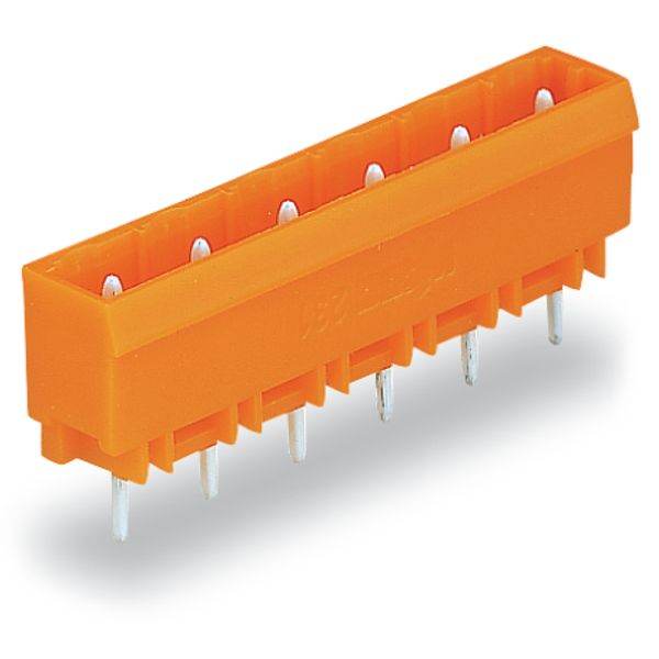 THT male header 1.2 x 1.2 mm solder pin straight orange image 5