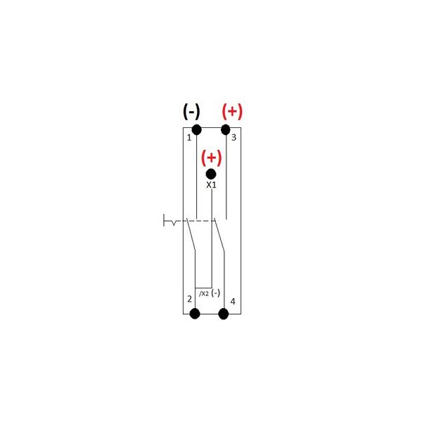 Modular Switch, 2 NO, 24VAC/DC + LED image 2