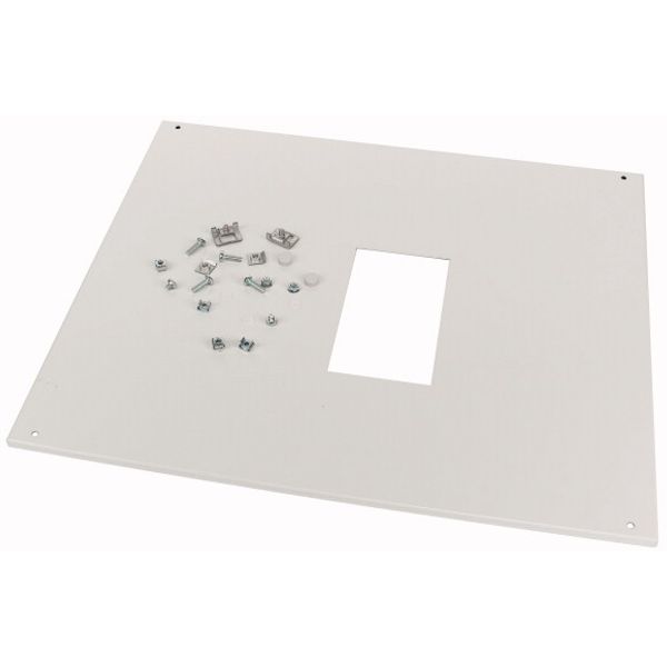 Front cover, +mounting kit, for NZM3, vertical, 3p, HxW=600x425mm, grey image 1