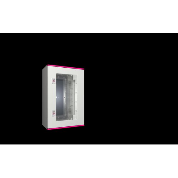 AX Plastic enclosure, WHD: 400x600x200 mm, with viewing window image 2