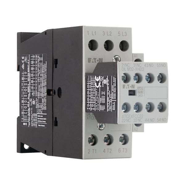 Contactor, 380 V 400 V 7.5 kW, 3 N/O, 2 NC, 230 V 50 Hz, 240 V 60 Hz, AC operation, Screw terminals image 11