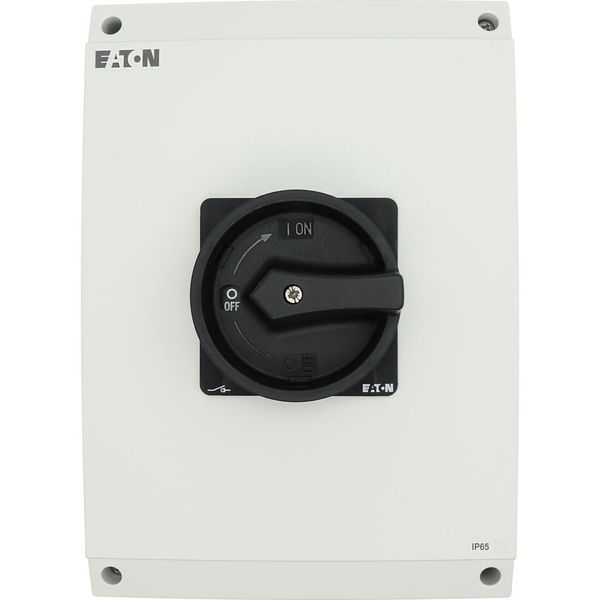 Main switch, P3, 100 A, surface mounting, 3 pole, 1 N/O, 1 N/C, STOP function, With black rotary handle and locking ring, Lockable in the 0 (Off) posi image 54